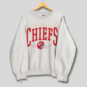 Vintage Kansas City Chiefs Sweatshirt, Vintage NFL KC Chiefs Football Shirt Tee